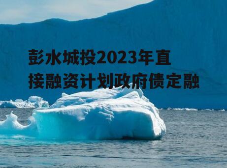 彭水城投2023年直接融资计划政府债定融