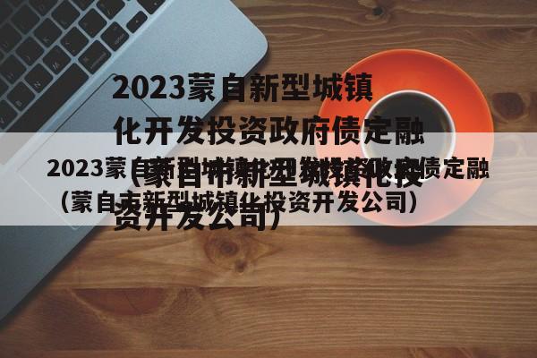 2023蒙自新型城镇化开发投资政府债定融（蒙自市新型城镇化投资开发公司）