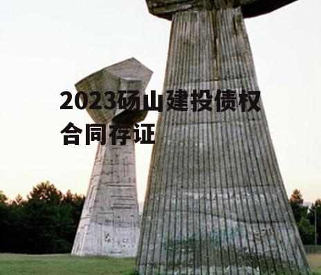 2023砀山建投债权合同存证