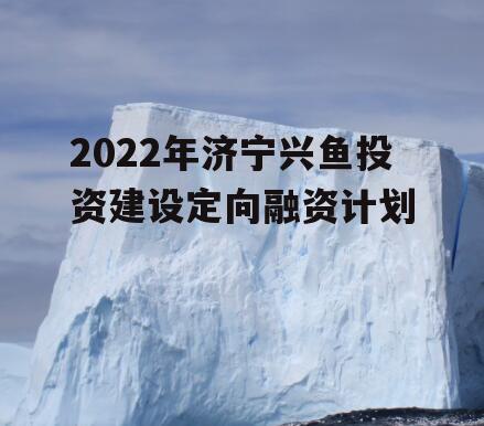 2022年济宁兴鱼投资建设定向融资计划