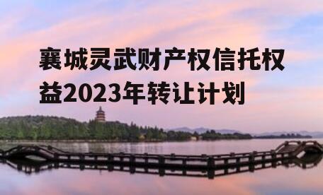 襄城灵武财产权信托权益2023年转让计划