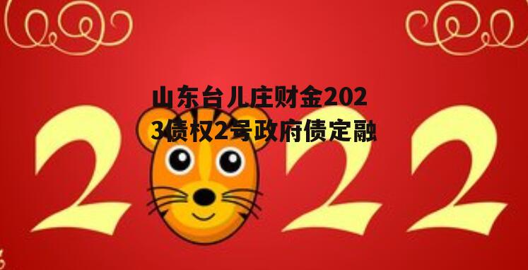 山东台儿庄财金2023债权2号政府债定融