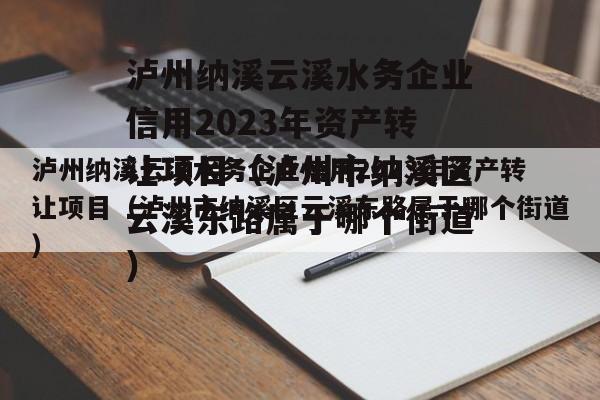 泸州纳溪云溪水务企业信用2023年资产转让项目（泸州市纳溪区云溪东路属于哪个街道）