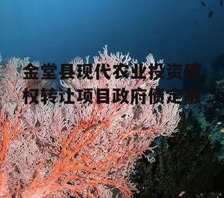 金堂县现代农业投资债权转让项目政府债定融