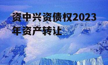 资中兴资债权2023年资产转让