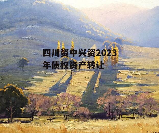 四川资中兴资2023年债权资产转让