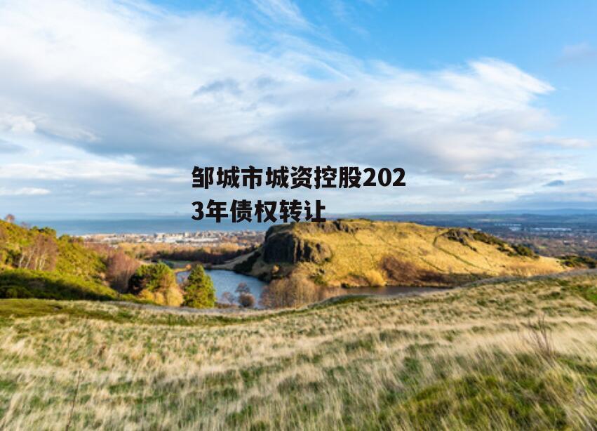 邹城市城资控股2023年债权转让