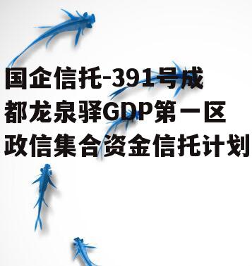 国企信托-391号成都龙泉驿GDP第一区政信集合资金信托计划