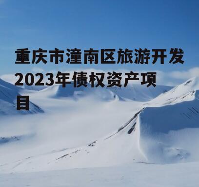 重庆市潼南区旅游开发2023年债权资产项目