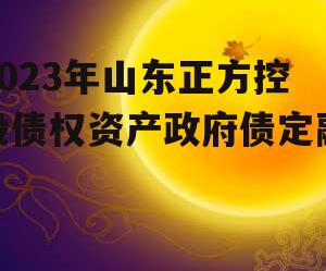 2023年山东正方控股债权资产政府债定融