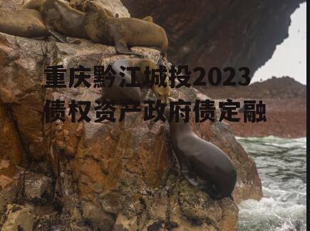 重庆黔江城投2023债权资产政府债定融