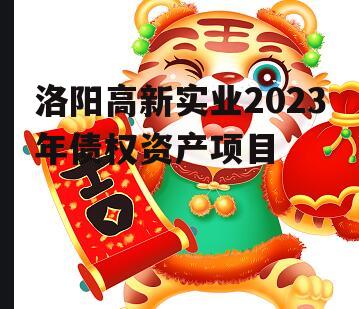 洛阳高新实业2023年债权资产项目