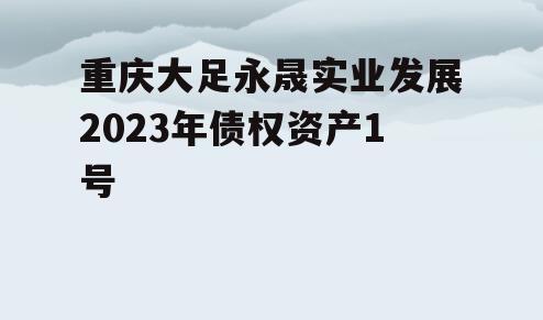 重庆大足永晟实业发展2023年债权资产1号