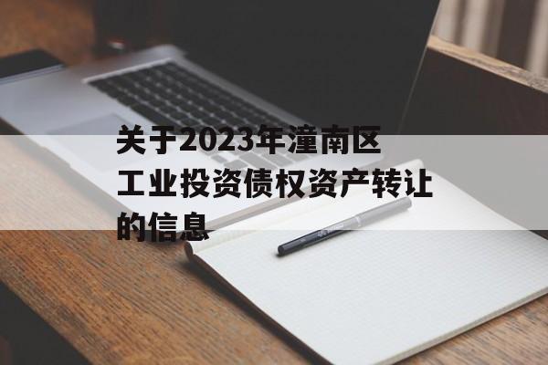 关于2023年潼南区工业投资债权资产转让的信息