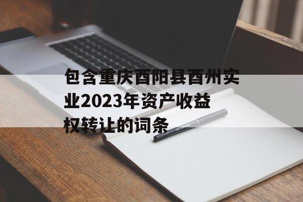 包含重庆酉阳县酉州实业2023年资产收益权转让的词条