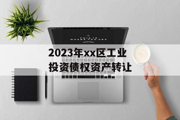 2023年xx区工业投资债权资产转让