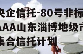 央企信托-80号非标AAA山东淄博地级市集合信托计划