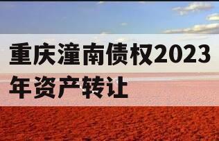 重庆潼南债权2023年资产转让