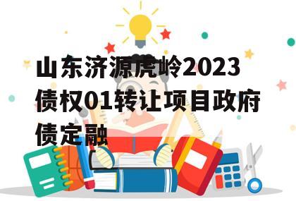 山东济源虎岭2023债权01转让项目政府债定融