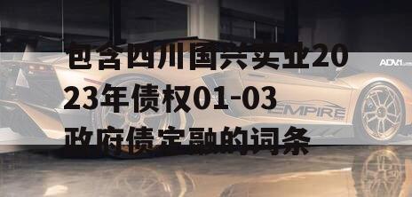 包含四川国兴实业2023年债权01-03政府债定融的词条