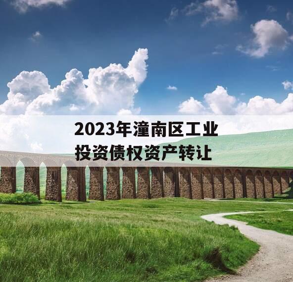 2023年潼南区工业投资债权资产转让