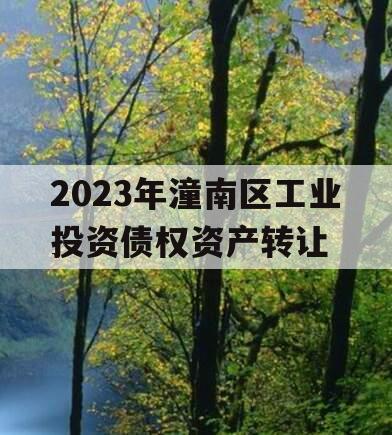 2023年潼南区工业投资债权资产转让