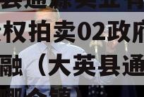 大英县通源实业有2023债权拍卖02政府债定融（大英县通仙乡属于哪个镇）