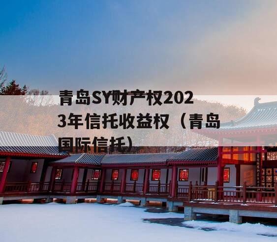 青岛SY财产权2023年信托收益权（青岛国际信托）