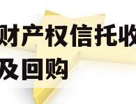 单一财产权信托收益权转让及回购