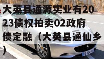 大英县通源实业有2023债权拍卖02政府债定融（大英县通仙乡）