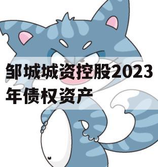 邹城城资控股2023年债权资产