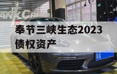 奉节三峡生态2023债权资产