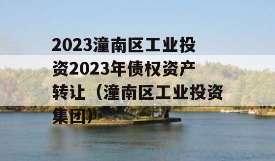 2023潼南区工业投资2023年债权资产转让（潼南区工业投资集团）