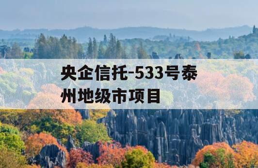 央企信托-533号泰州地级市项目