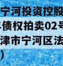 天津宁河投资控股2023年债权拍卖02号（天津市宁河区法院拍卖网）