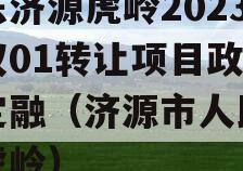 山东济源虎岭2023债权01转让项目政府债定融（济源市人民政府虎岭）