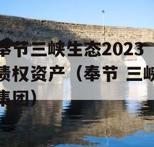 奉节三峡生态2023债权资产（奉节 三峡集团）