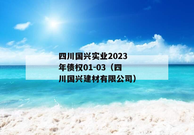 四川国兴实业2023年债权01-03（四川国兴建材有限公司）