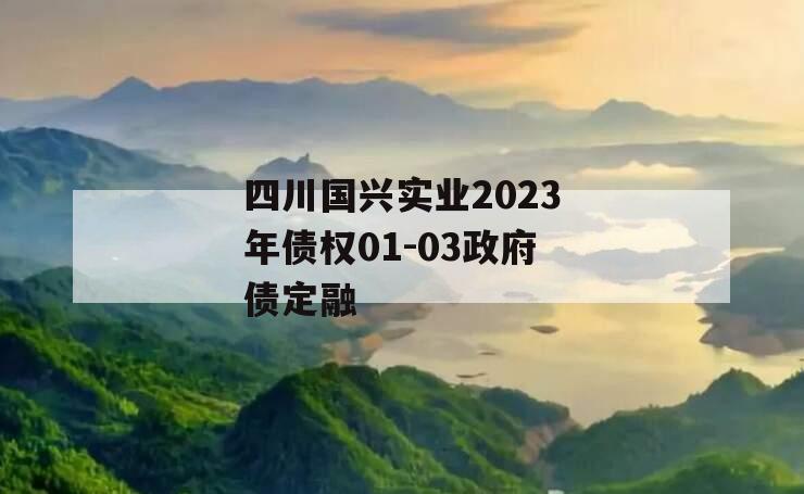 四川国兴实业2023年债权01-03政府债定融