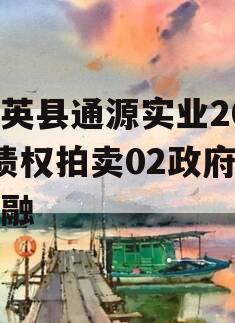 大英县通源实业2023债权拍卖02政府债定融