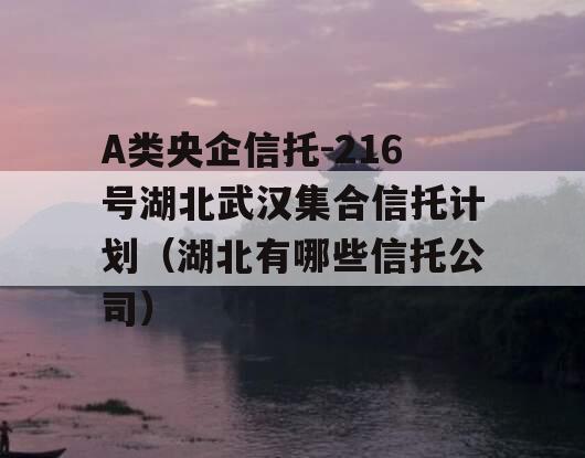 A类央企信托-216号湖北武汉集合信托计划（湖北有哪些信托公司）