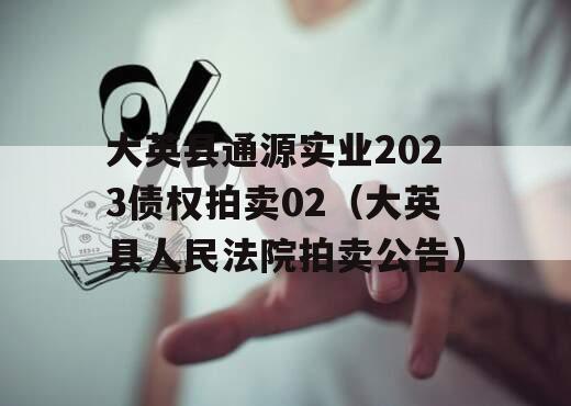 大英县通源实业2023债权拍卖02（大英县人民法院拍卖公告）