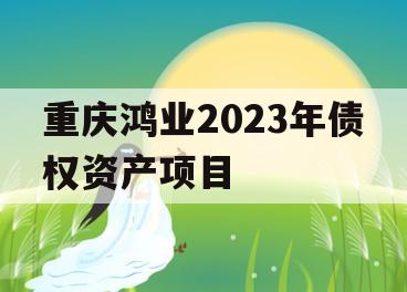 重庆鸿业2023年债权资产项目