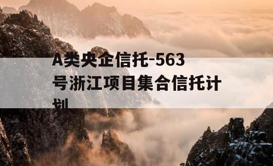 A类央企信托-563号浙江项目集合信托计划