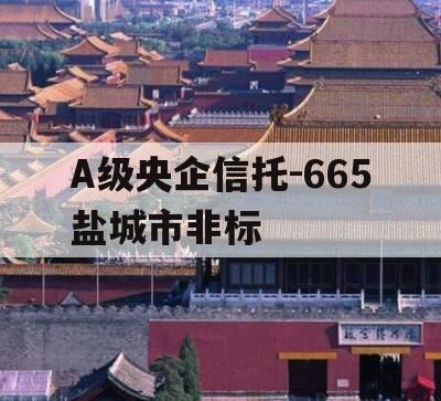 A级央企信托-665盐城市非标