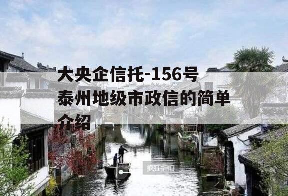 大央企信托-156号泰州地级市政信的简单介绍