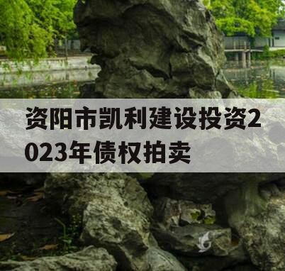 资阳市凯利建设投资2023年债权拍卖