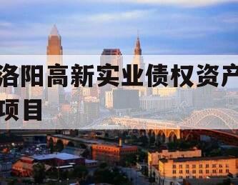 洛阳高新实业债权资产项目