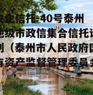 央企信托-40号泰州地级市政信集合信托计划（泰州市人民政府国有资产监督管理委员会）