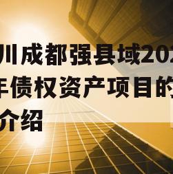 四川成都强县域2023年债权资产项目的简单介绍